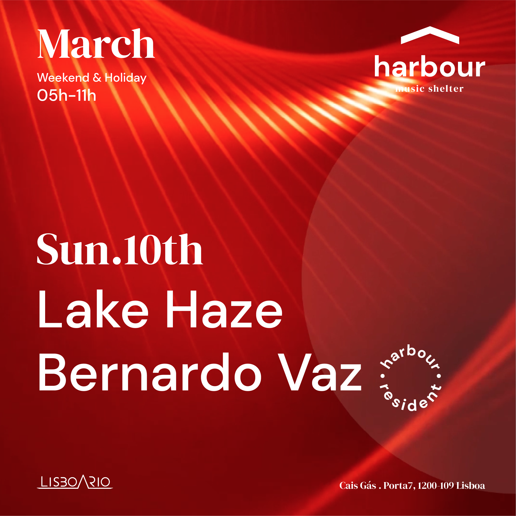 Harbour // Lake Haze + Bernardo Vaz - フライヤー表