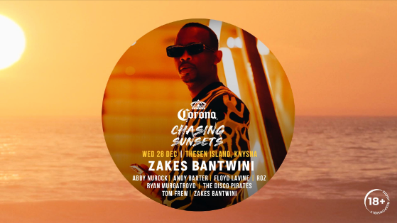 Corona Chasing Sunsets with Zakes Bantwini - Thesen Island - Página frontal