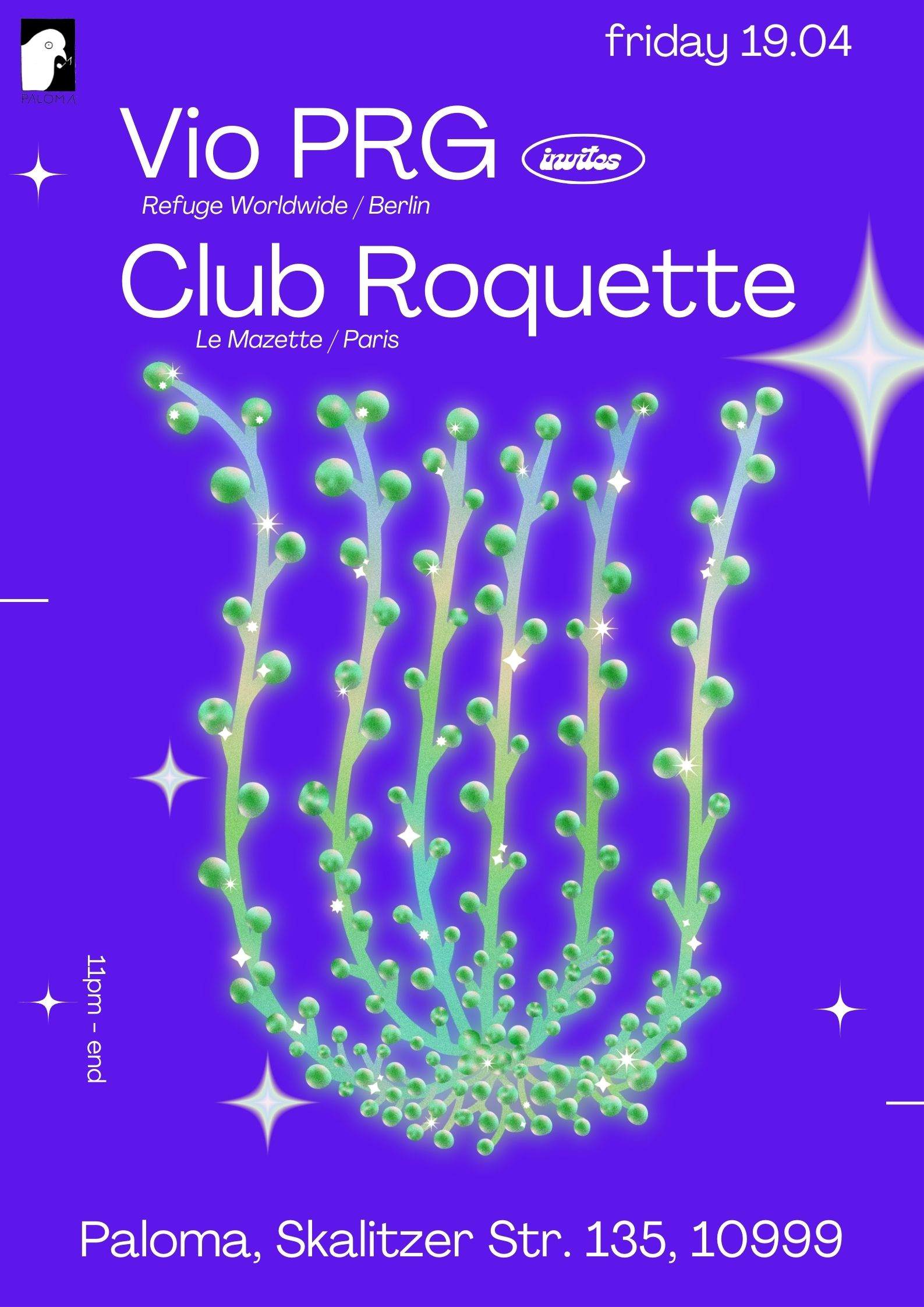 Vio PRG invites Club Roquette (FR) - フライヤー裏