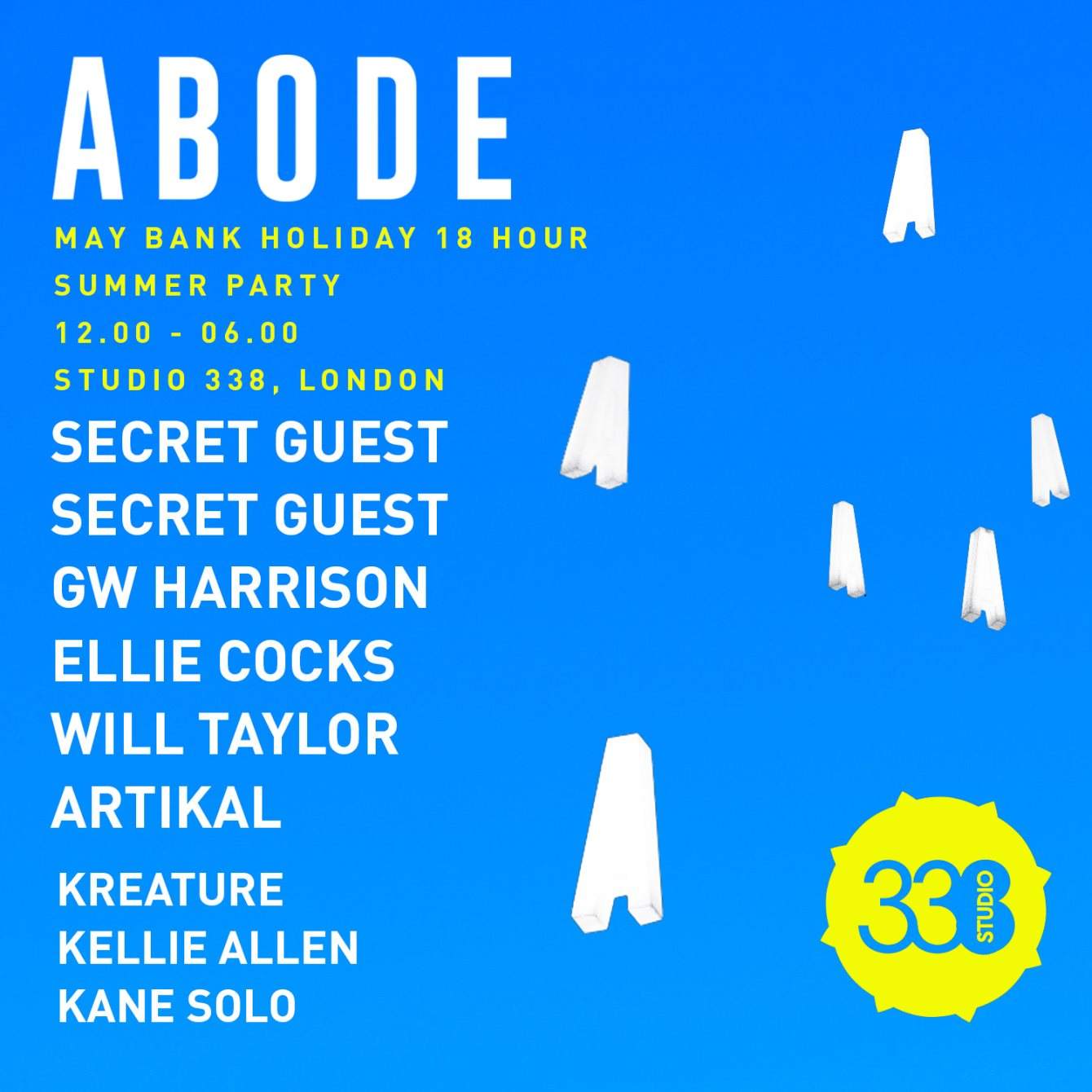 ABODE Summer Bank Holiday 18 Hour Party - Página frontal