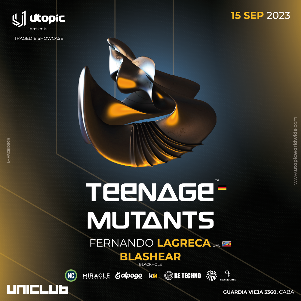 Utopic Pres.: Teenage Mutants 3hs set & More - フライヤー表
