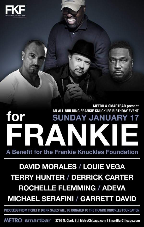 Metro & Smartbar present for Frankie - A Benefit for the Frankie Knuckles Foundation - Página frontal