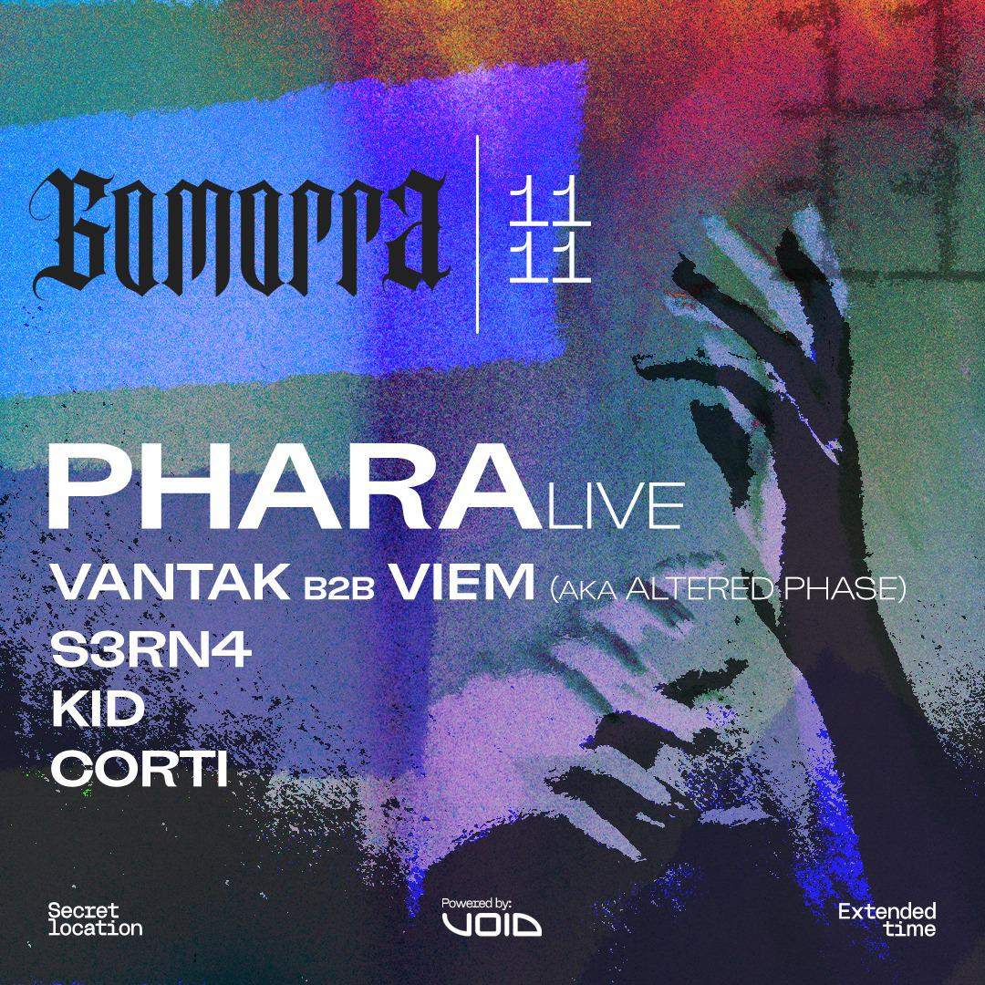 GOMORRA pres: PHARA LIVE + Local talents by Sodoma // TECHNO at TBA ...