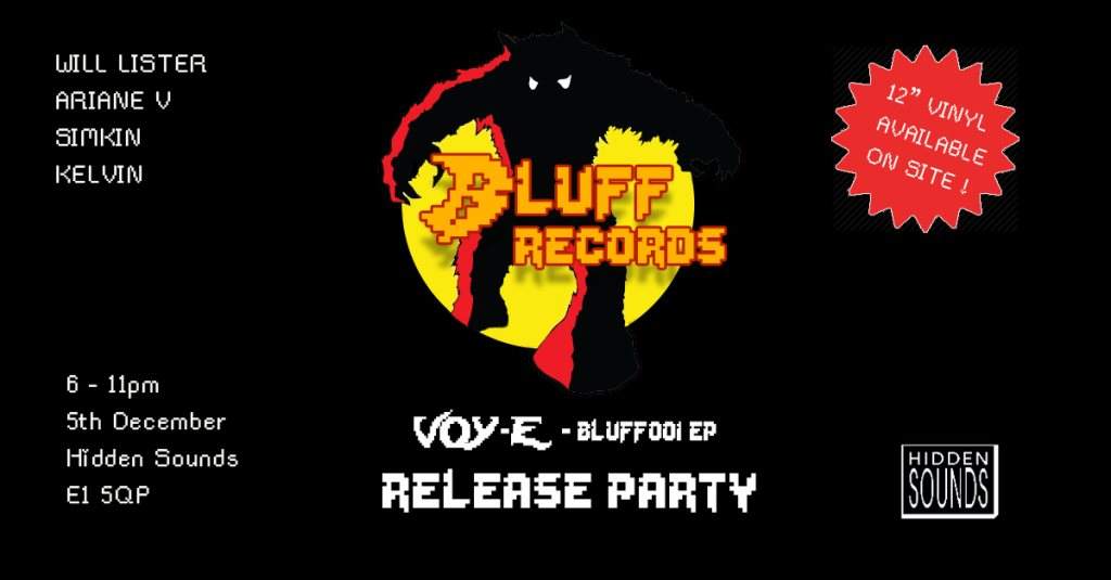 Bluff Records 001 Vinyl Release Party - フライヤー表