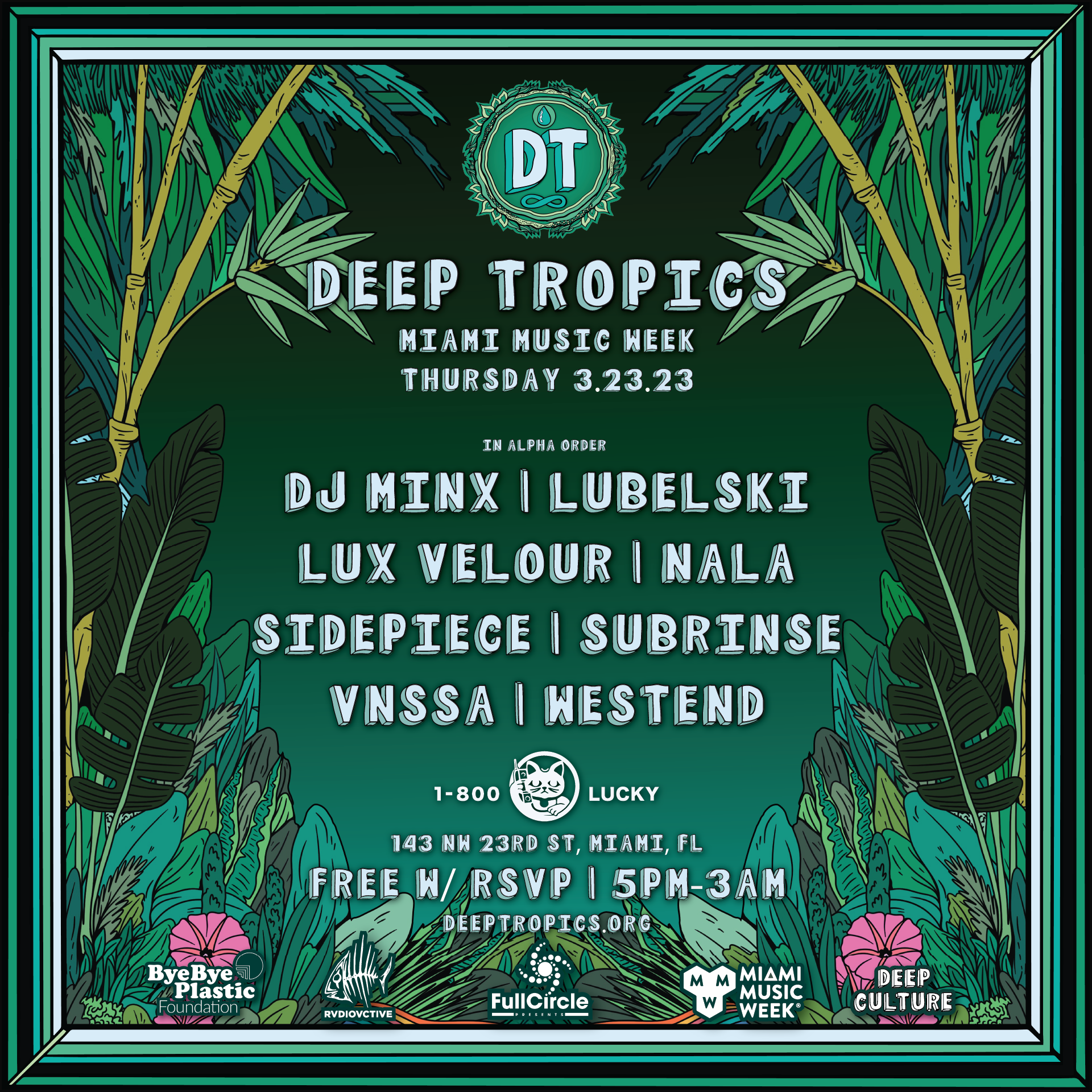 Deep Tropics x Miami Music Week - Página frontal
