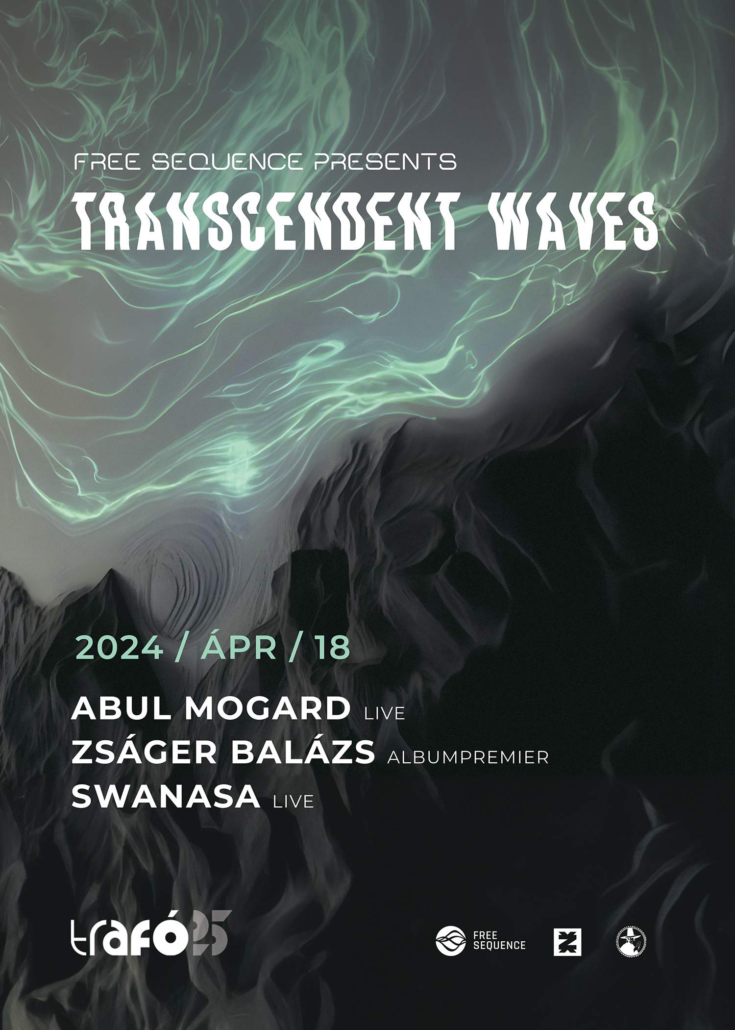TRANSCENDENT WAVES - Abul Mogard, ZSÁGER BALÁZS feat Дeva, swanasa - Página trasera