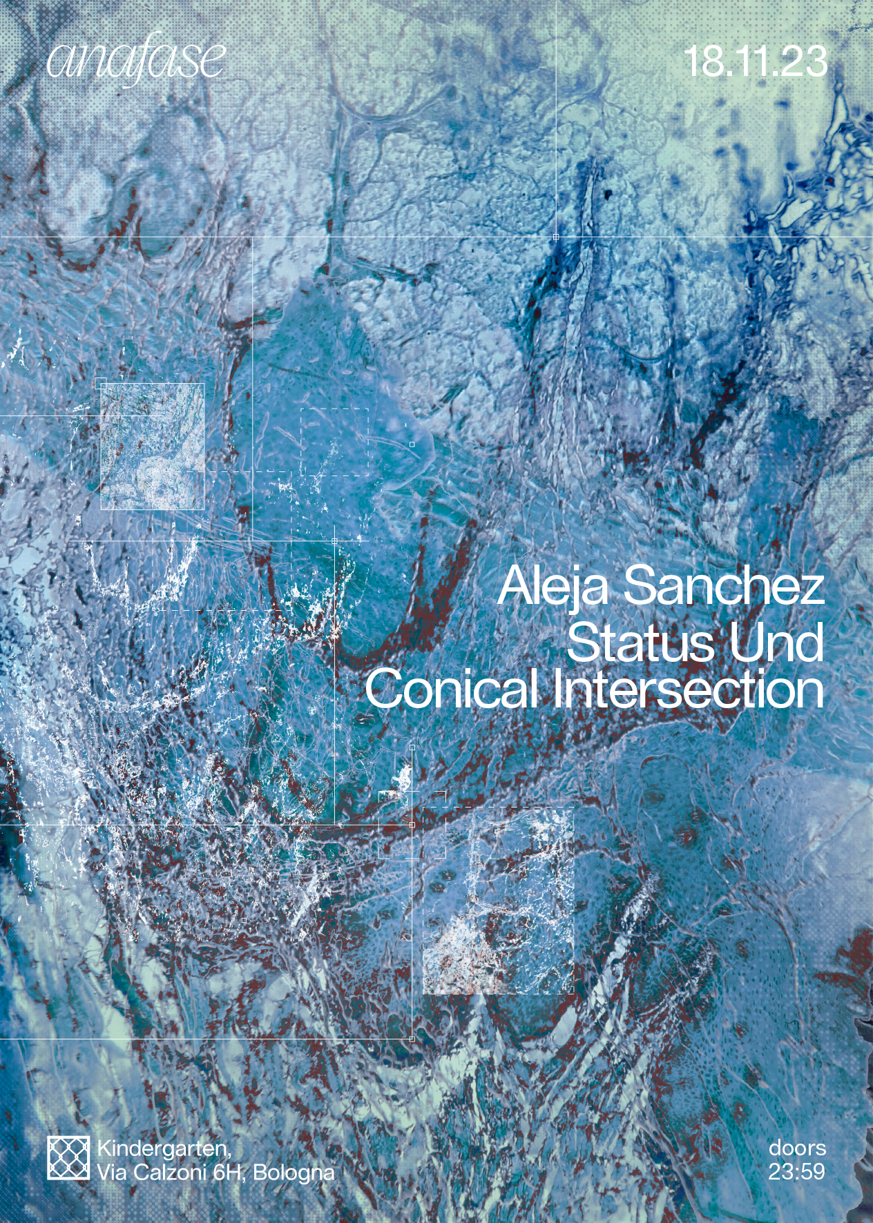 𝘢𝘯𝘢𝘧𝘢𝘴𝘦 with Aleja Sanchez, Status Und, Conical Intersection - フライヤー表