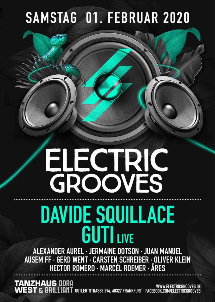 Electric Grooves with Guti & Davide Squillace - フライヤー表