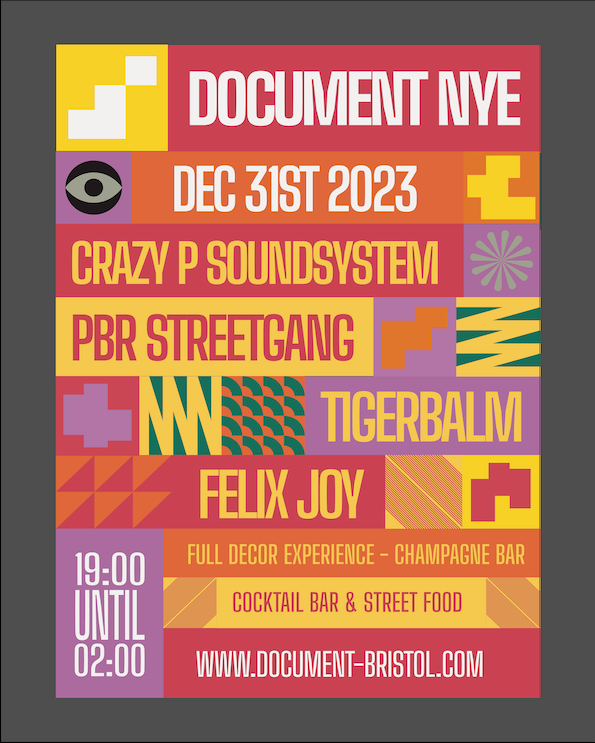 Document New Years Eve: Crazy P Soundsystem, PBR Streetgang, Tigerbalm, Felix Joy - Página trasera