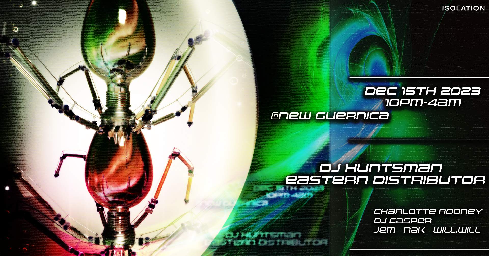 Isolation ∎ DJ Huntsman + Eastern Distributor - Página frontal