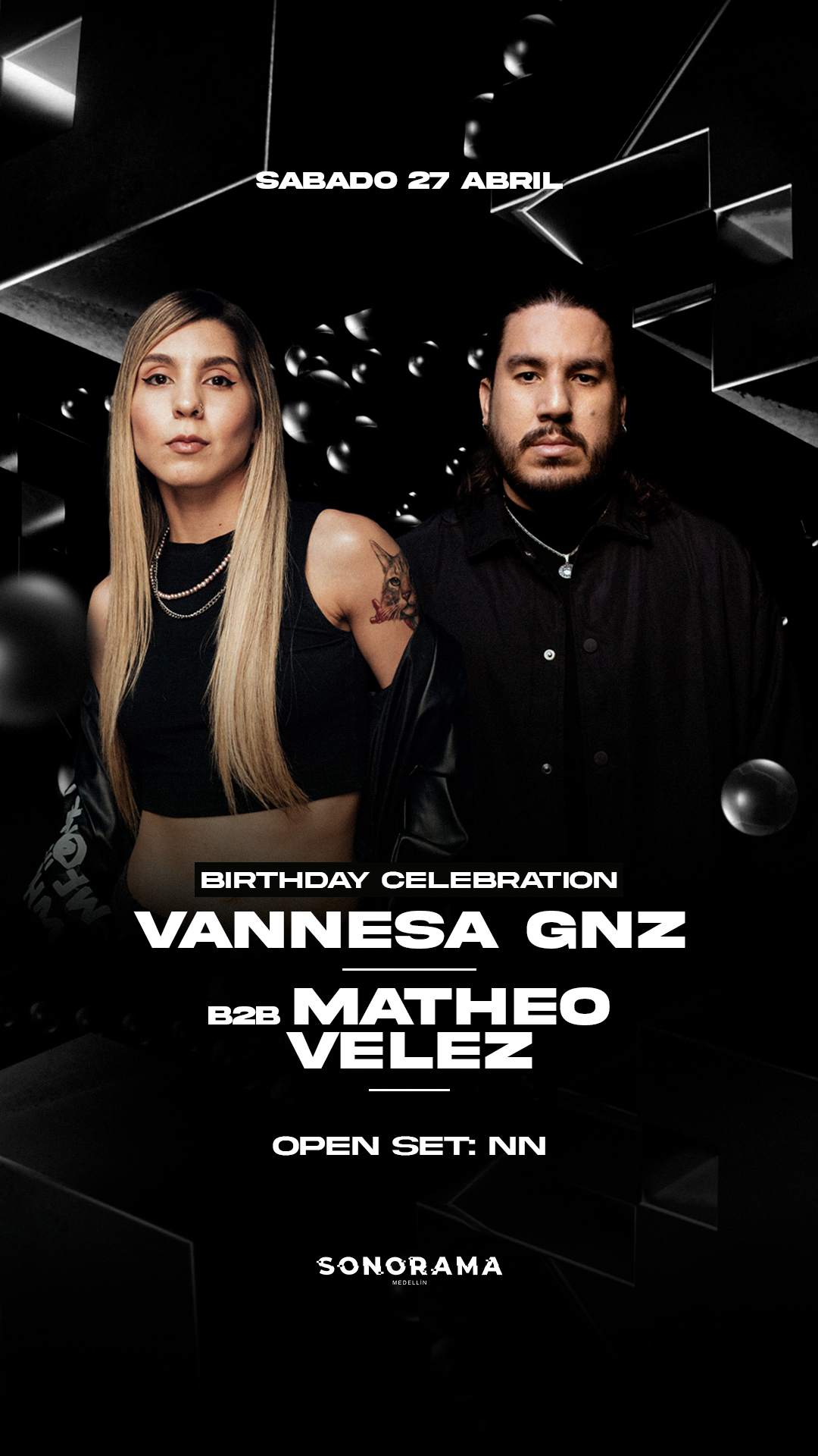 Sonorama Pres / Vannesa Gnz Birthday - フライヤー表