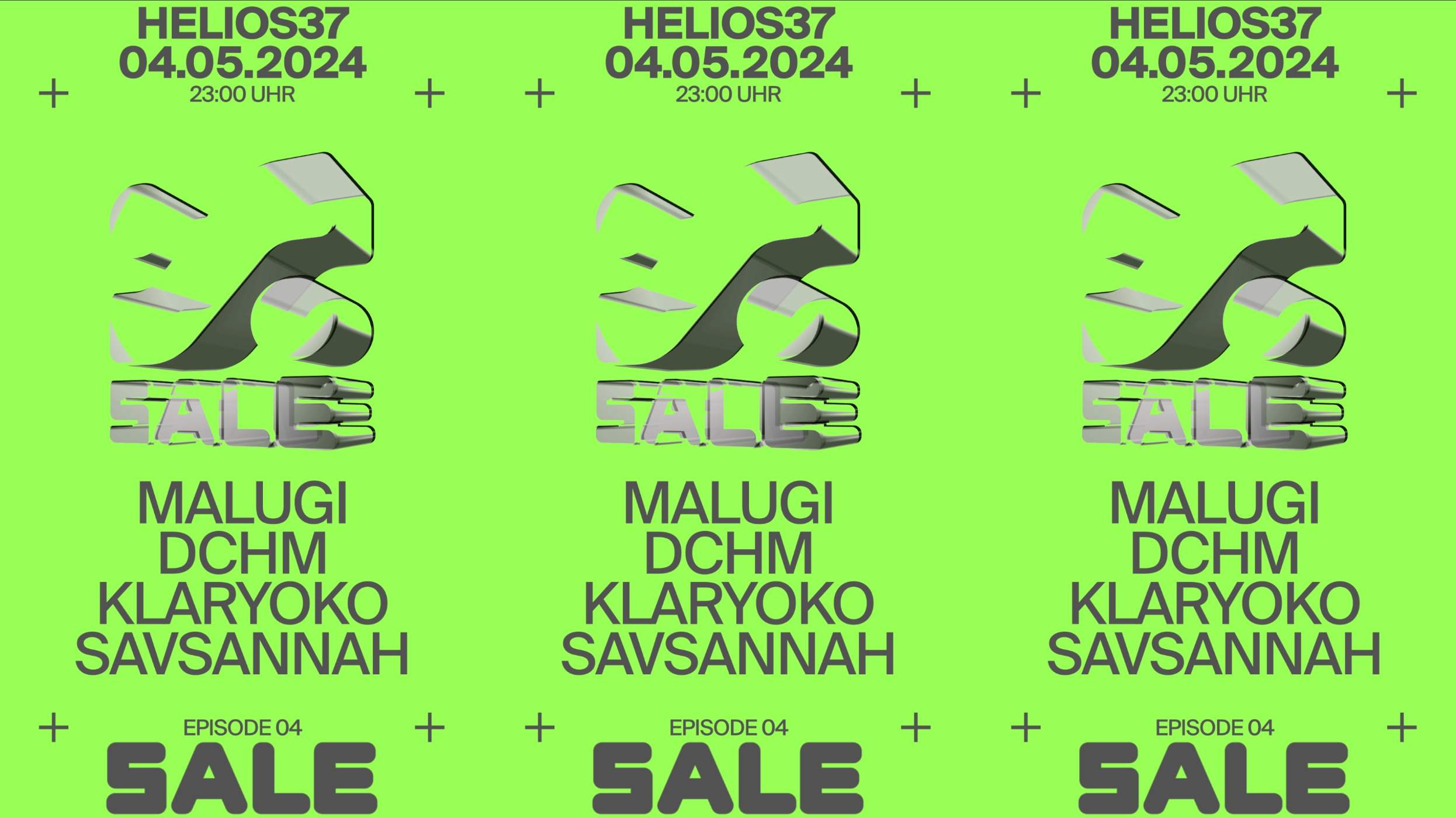 SALE with MALUGI, DCHM, KLARYOKO, SAVSANNAH - フライヤー表