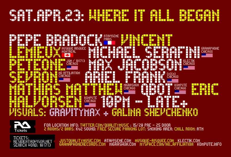 Pepe Bradock & Vincent Lemieux - Where It All Began: 101713 Kick-Off Event - Página frontal