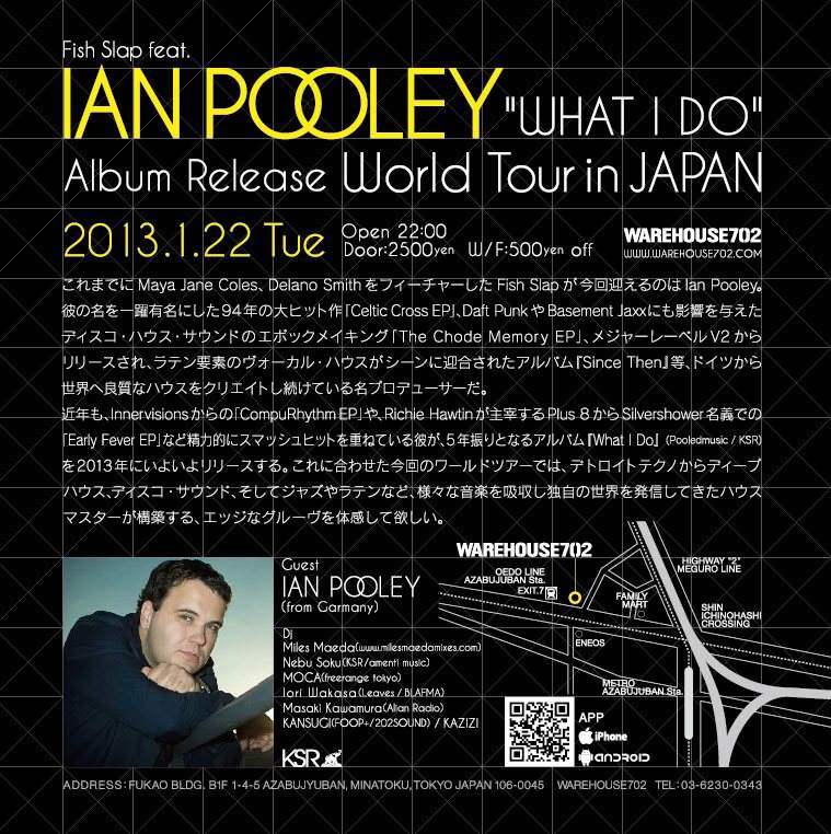 Fish Slap Feat. Ian Pooley 'What I DO' Album Release World Tour in Japan - フライヤー裏