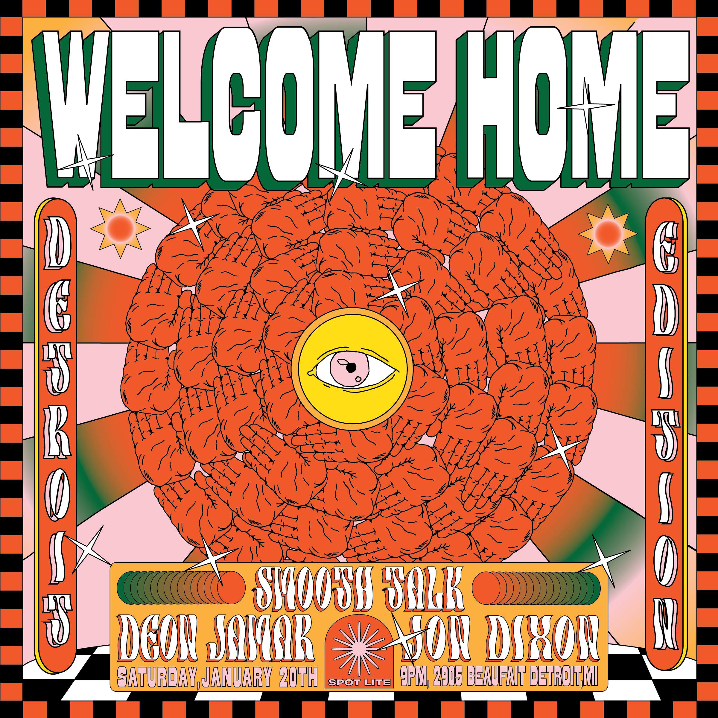 Welcome Home ft Smooth Talk, Deon Jamar, Jon Dixon - Página frontal