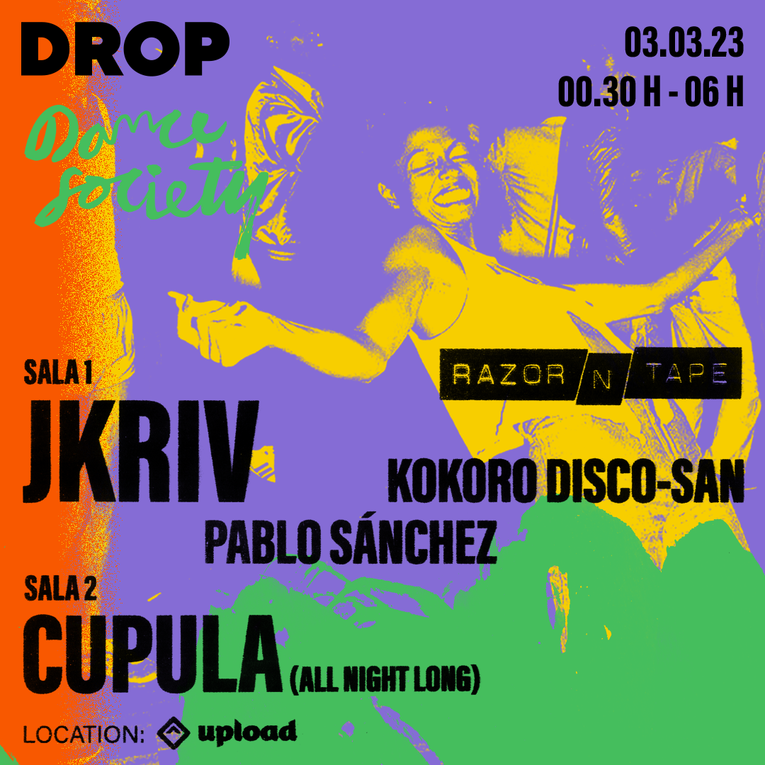 DROP X Razor-N-Tape: JKriv, Cúpula, Kokoro Disco-San & Pablo Sánchez - Página frontal