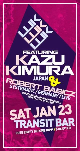 Lollygag Promotions presents: Llik Llik Llik feat Kazu Kimura (Jap) & Robert Babicz Live (Ger) - Saturday 23rd Jan - Página frontal