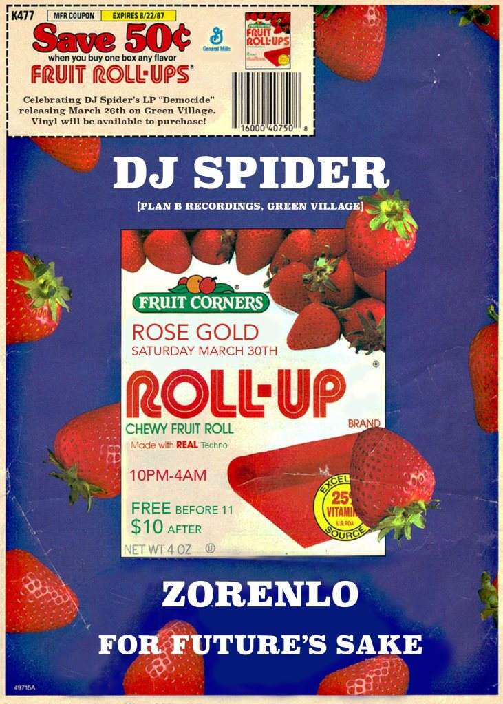Rollup with DJ Spider / zorenLo / For Future's Sake - Página frontal