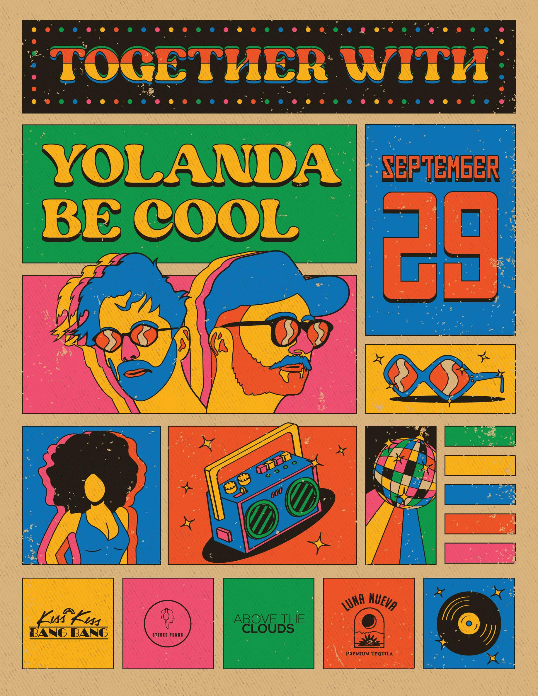 Together with Yolanda Be Cool - フライヤー表