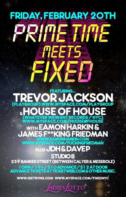 Prime Time Meets Fixed With Trevor Jackson & House Of House - Página frontal
