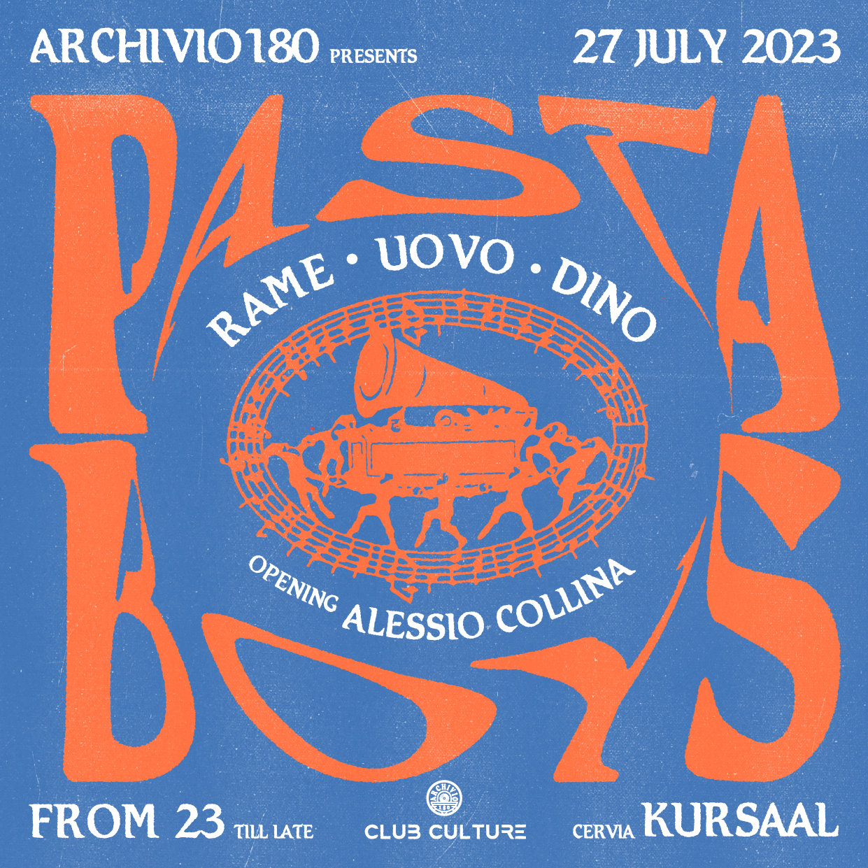 Archivio180 Presents Pastaboys - フライヤー表