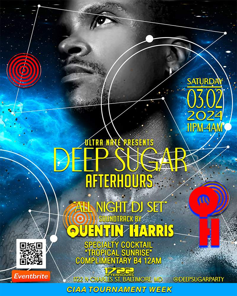 Deep Sugar Afterhours feat. Quentin Harris (NYC) - フライヤー表