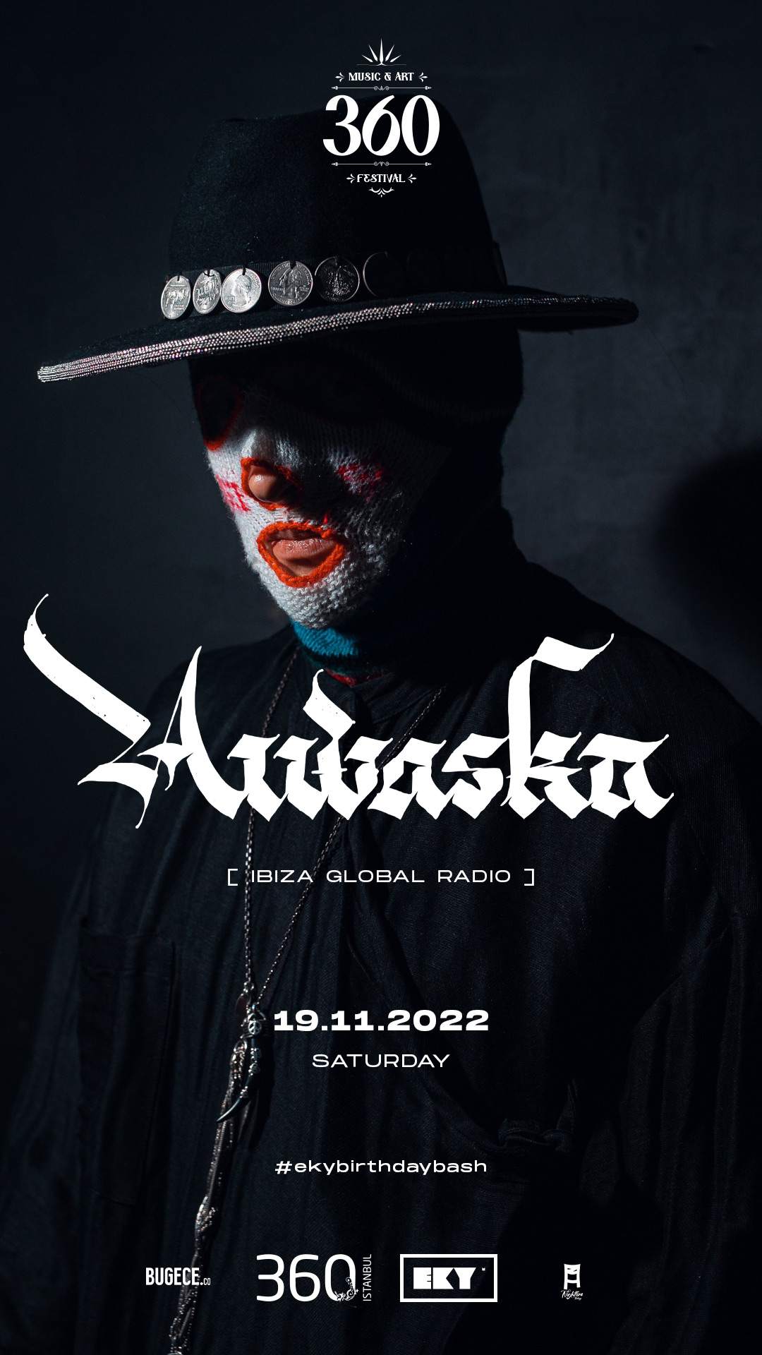 Aiwaska - EKY Music Group - 360 Music & Art Festival - フライヤー表
