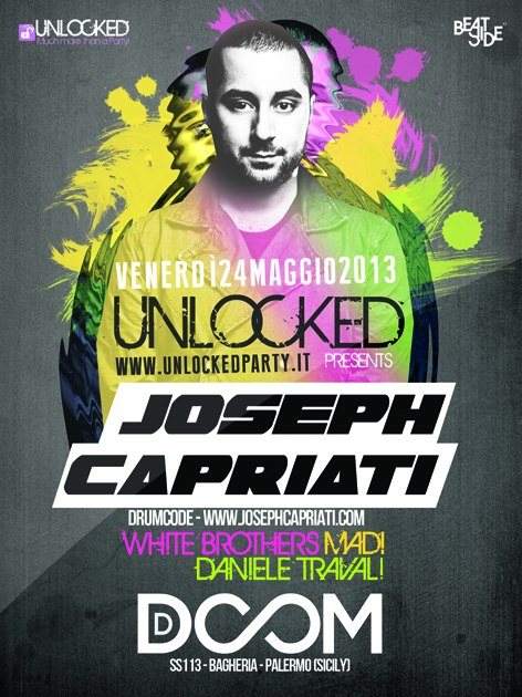 Unlocked presents Joseph Capriati - Página frontal