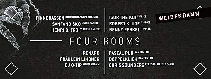 Four Rooms mit Finnebassen - フライヤー裏