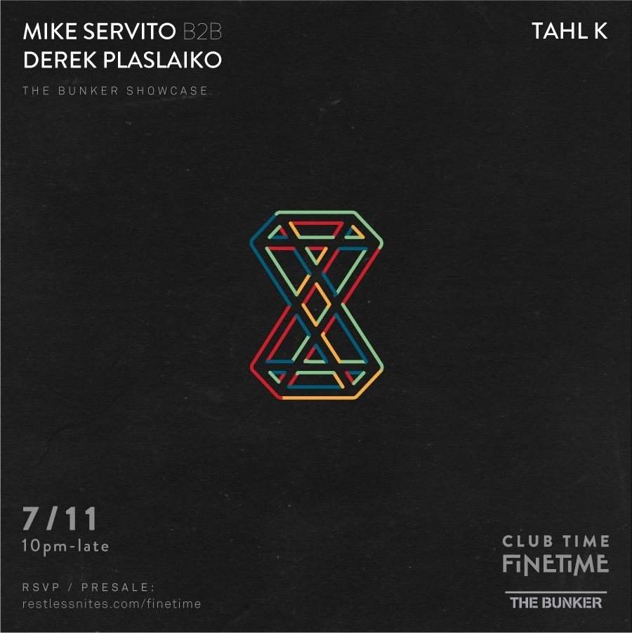 Club Time: The Bunker Showcase with Mike Servito b2b Derek Plaslaiko - Página frontal
