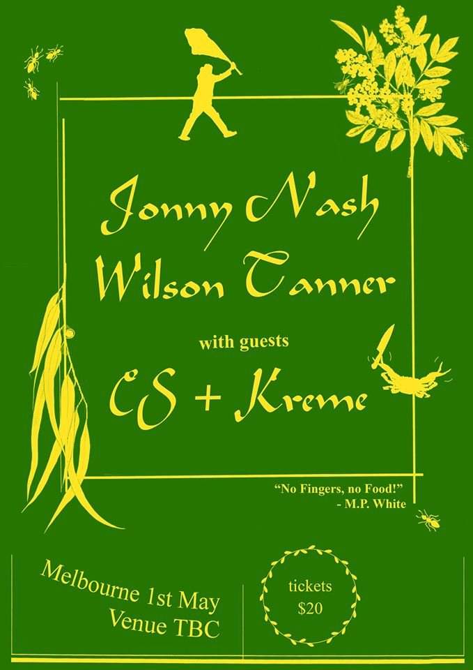 Jonny Nash & Wilson Tanner with Support From CS Kreme - フライヤー表