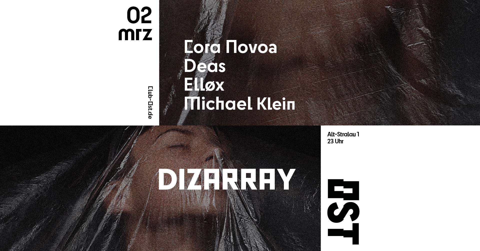 OST DIZARRAY w./ Cora Novoa, Deas, Michael Klein, Elløx - フライヤー表