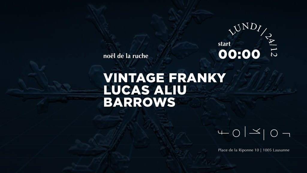 Noël de La Ruche /// Vintage Franky ◘ Lucas Aliu ◘ Barrows - Página frontal