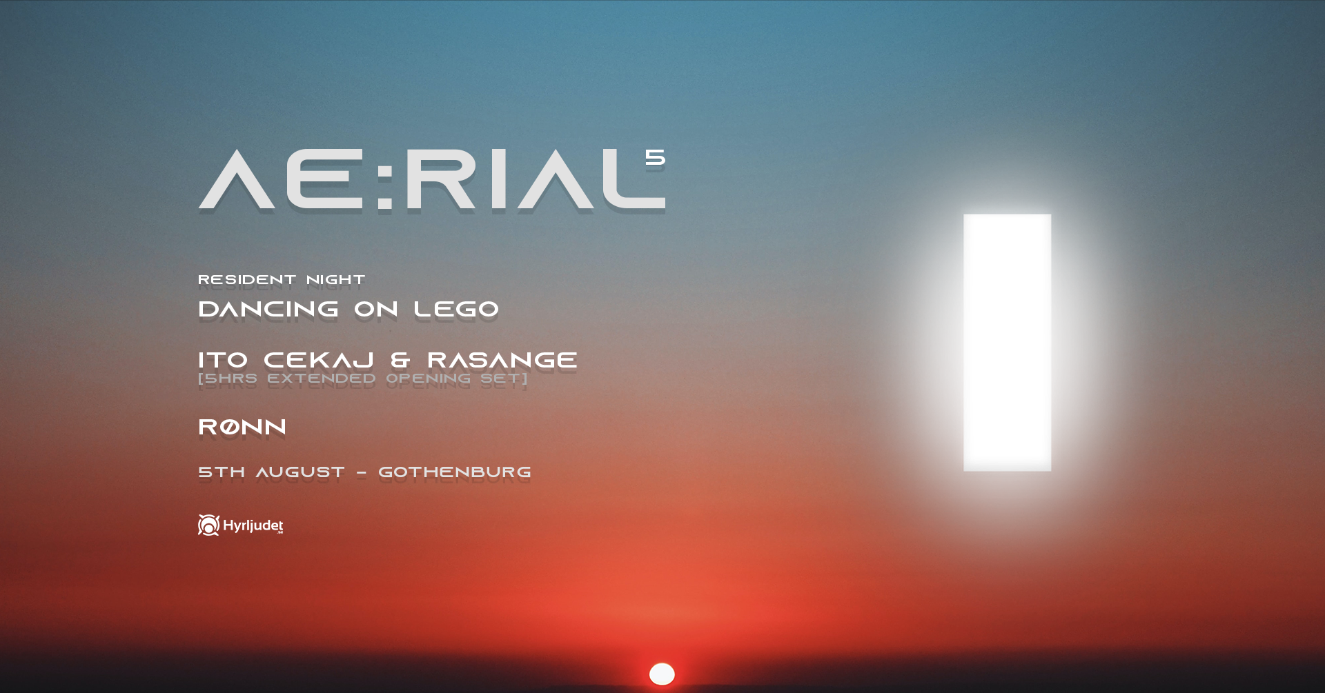 AE:RIAL 5 - OPEN AIR & RESIDENTS [POSTPONED] - フライヤー表