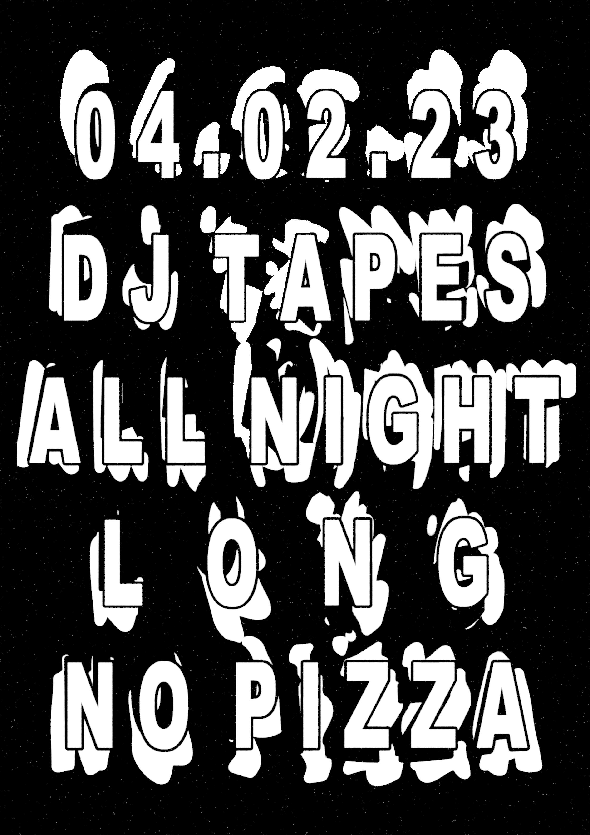 DJ Tapes ALL NIGHT LONG - Página frontal