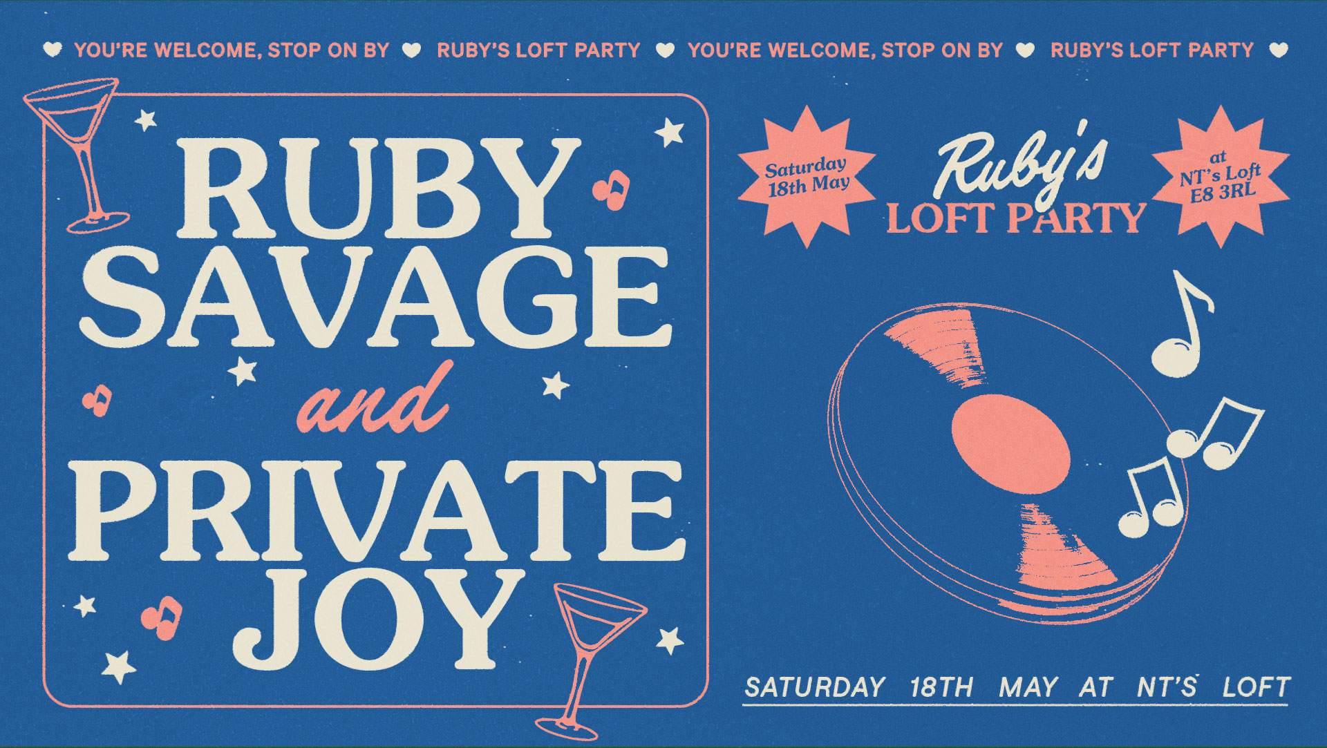 NT's Loft: Ruby Savage Residency - with Private Joy - Week 3 - Página frontal
