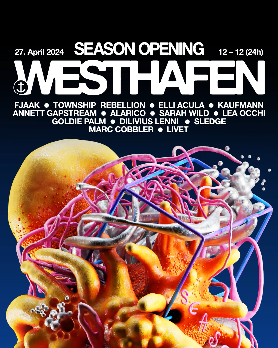 Westhafen Season Opening ( 24h non stop) - フライヤー表