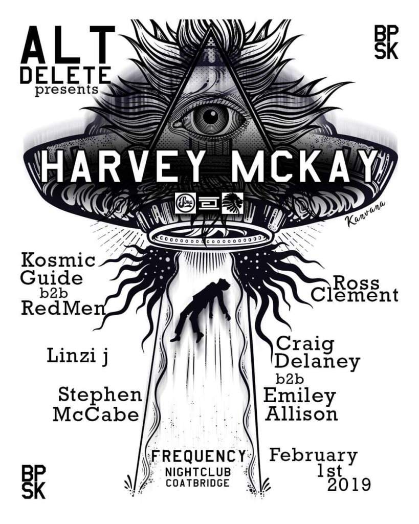 ALT Delete presents - Harvey Mckay + Support - フライヤー表