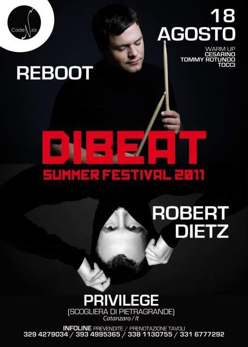 Reboot & Robert Dietz - Dìbeat Summer Festival - Página frontal