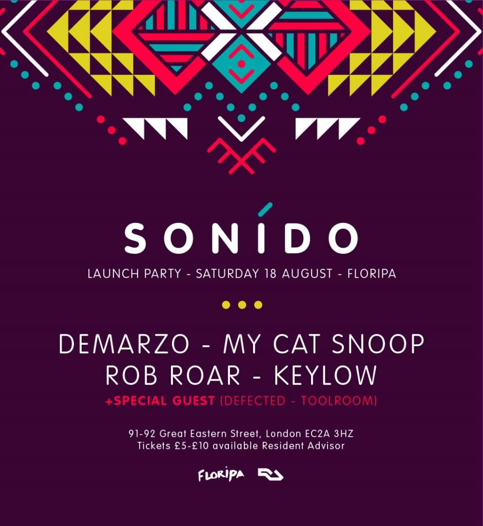 Sonido - Day Party with DeMarzo + My Cat Snoop - フライヤー表