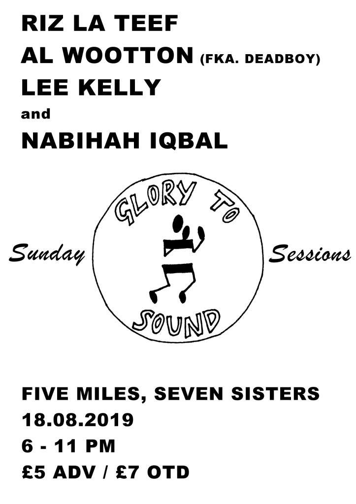 Glory To Sound: Riz La Teef, Al Wootton, Lee Kelly, Nabihah Iqbal - Página frontal