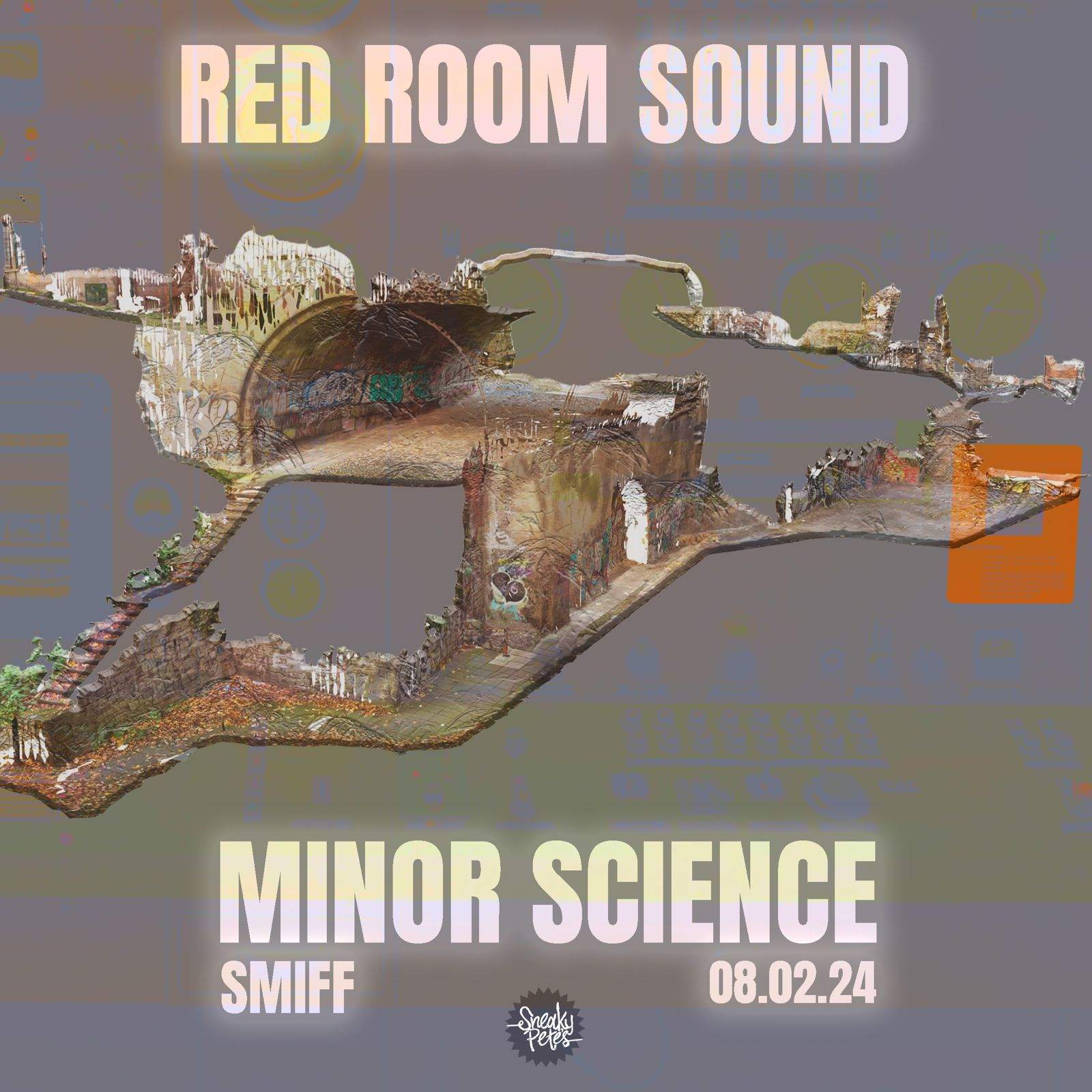 Red Room Sound presents Minor Science + Smiff - フライヤー表