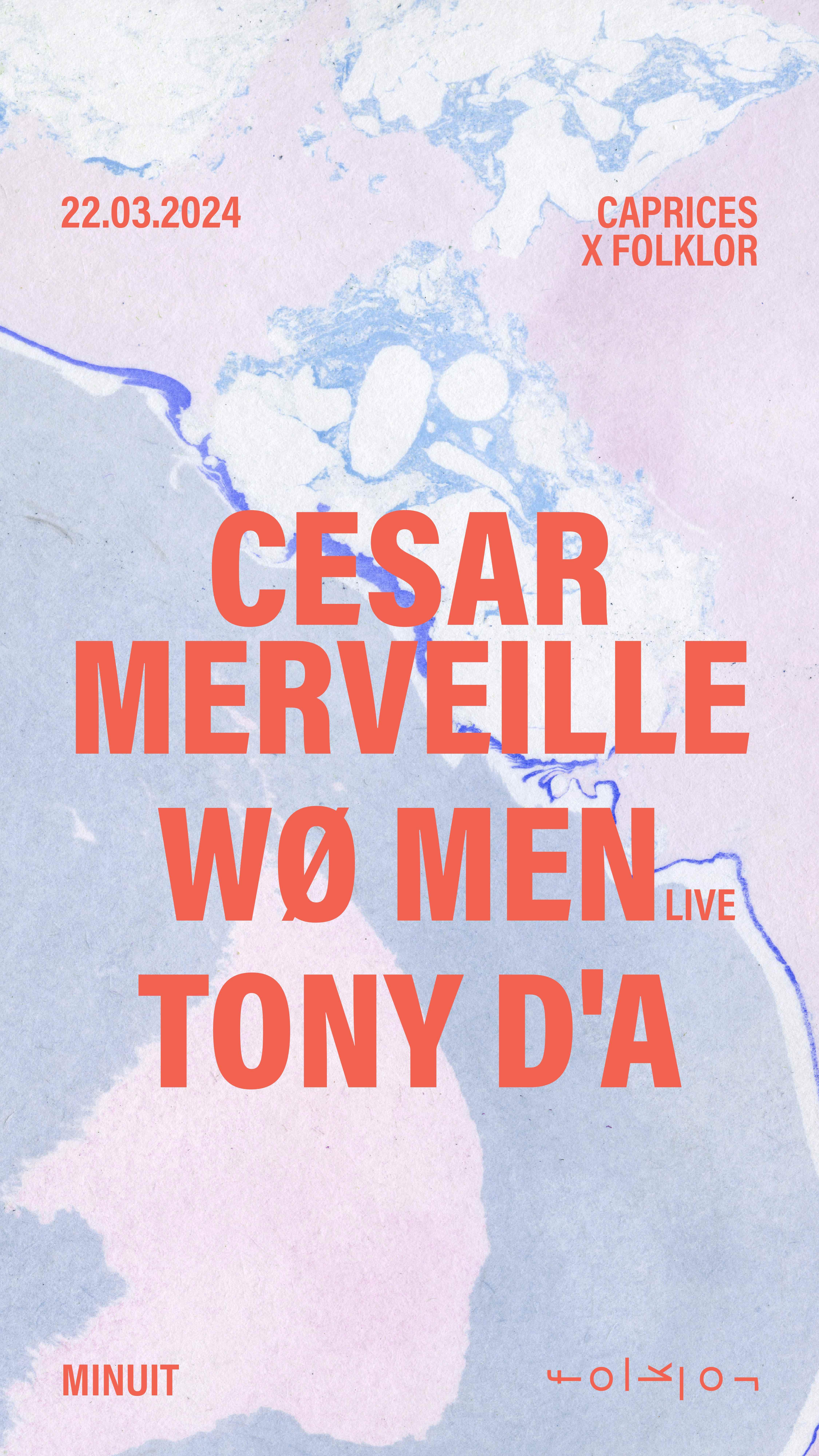 Caprices x Folklor /// WØ MEN - Cesar Merveille - Tony D'A - Página frontal