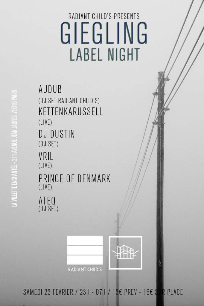 Giegling Label Night - フライヤー表