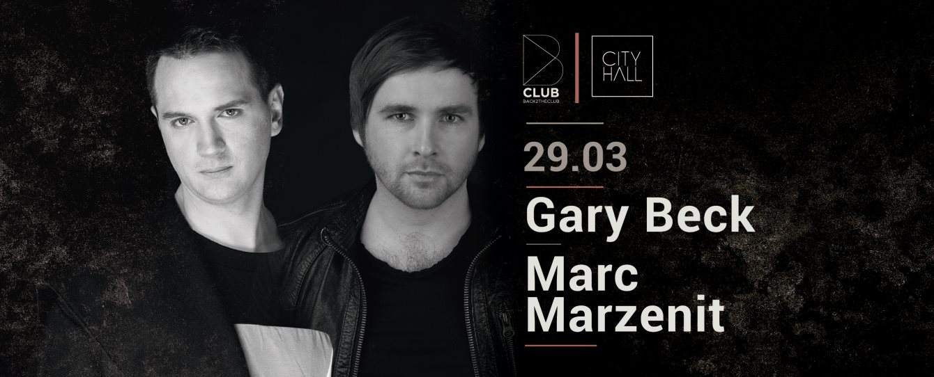 B Club: Gary Beck & Marc Marzenit - フライヤー表