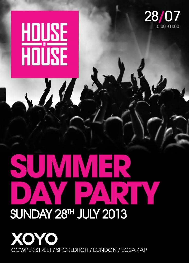 House Is House 'Summer Day Party' with Nastyfunk Records - Página frontal