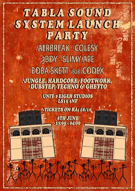 Tabla Sound System Launch Party - フライヤー表