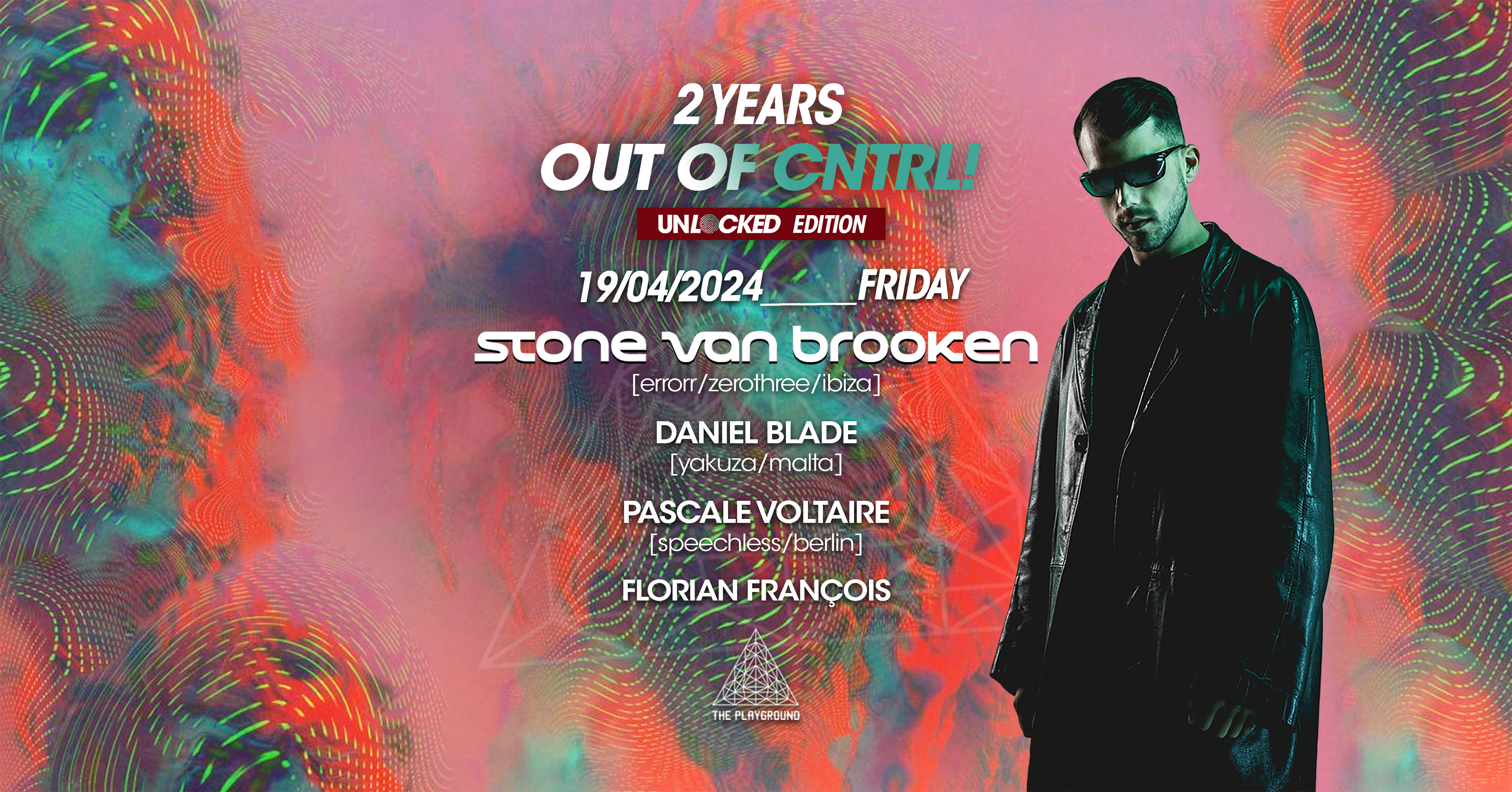 2 Years Out Of Cntrl with Stone Van Brooken, Daniel Blade & Pascale Voltaire - Página frontal