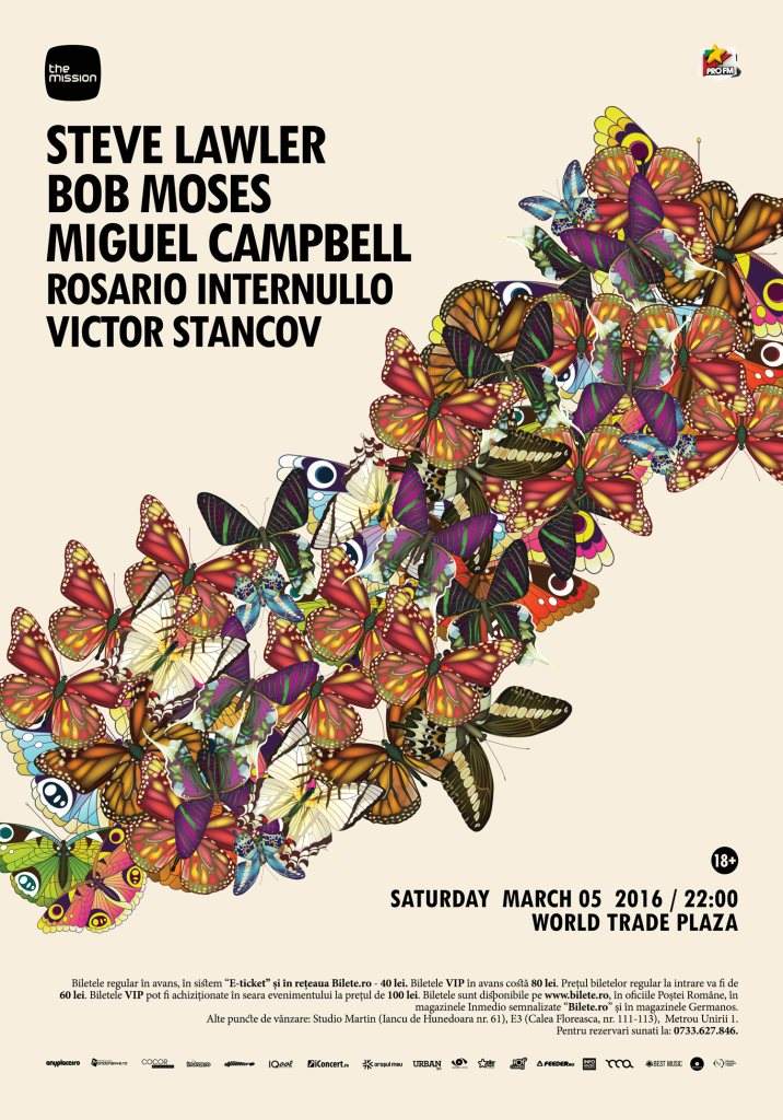 The Mission Pres. Steve Lawler/ Bob Moses/ Miguel Campbell/ - フライヤー裏