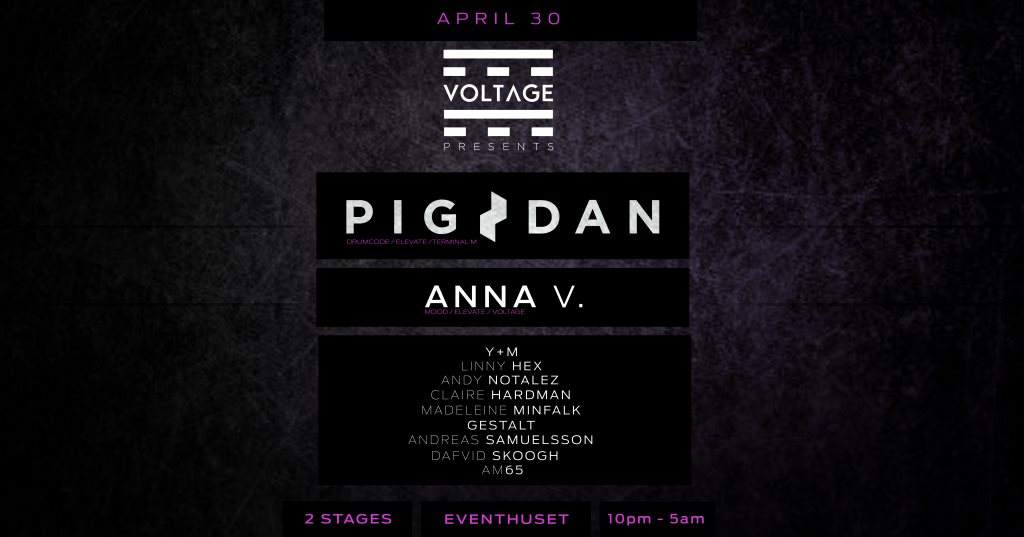 Voltage presents Pig&Dan / Anna V. - フライヤー表